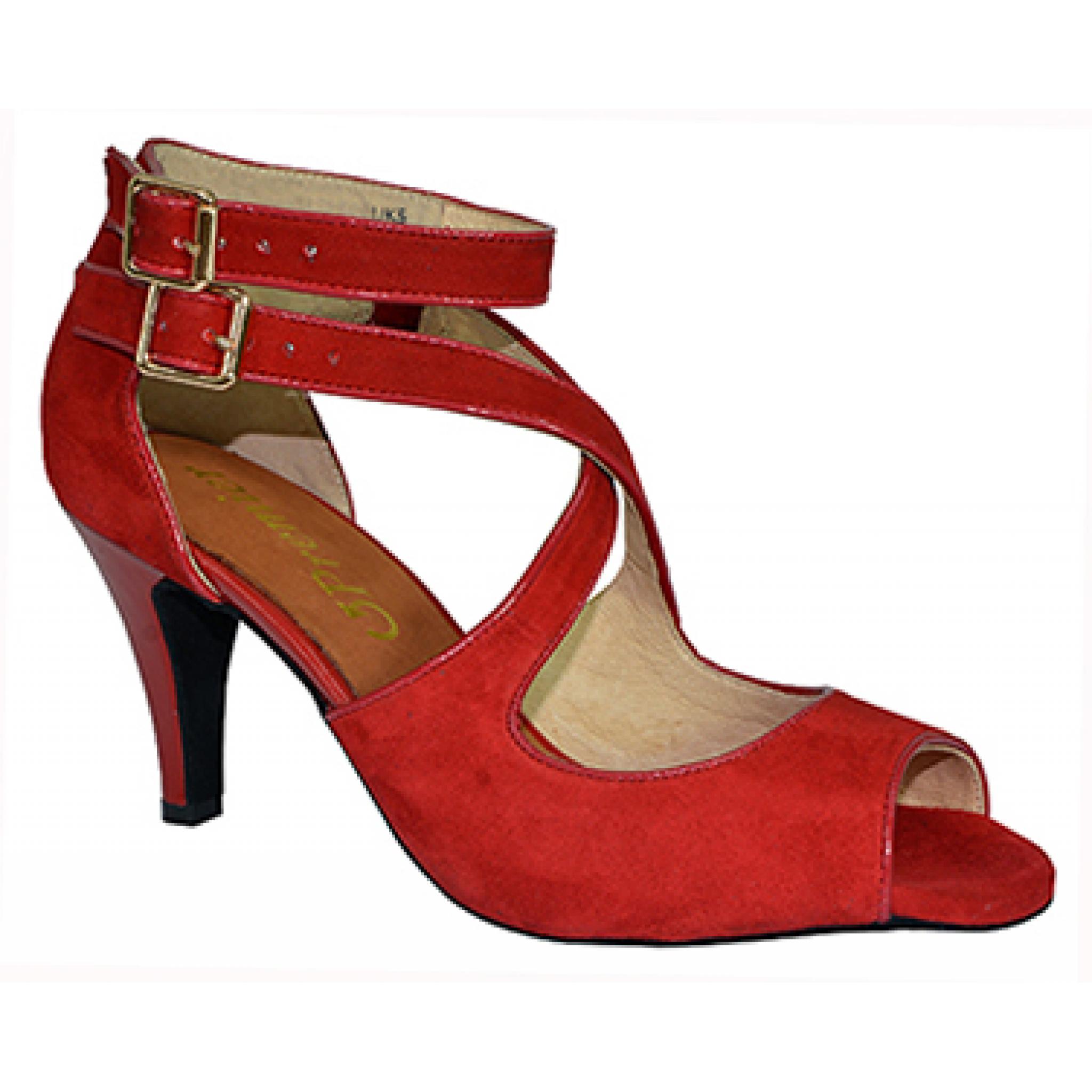 ALICIA ladies dancing shoe Red RoTate Dance Shoes UK