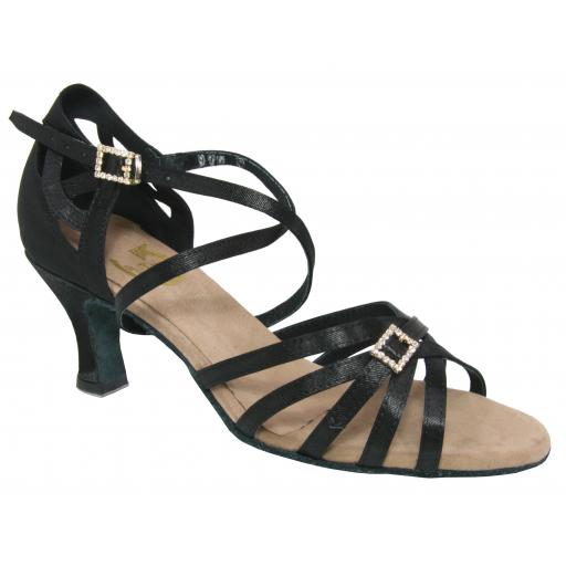 LILY - black 2.25" or 3" heel