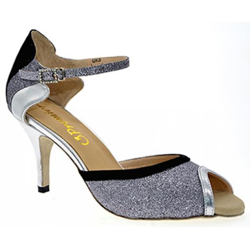 TRIXI - BLACK /SILVER 2.5" or 3" heel