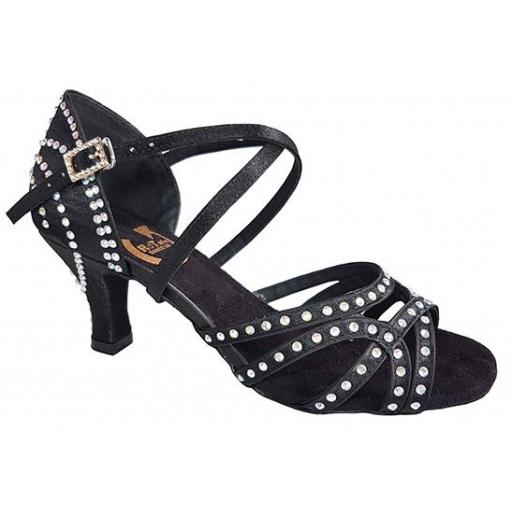 CRYSTAL - BLACK 2.25" or 3" heels