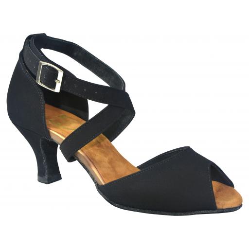 CLAIRE - BLACK NUBUCK 2,25&quot; OR 3&quot; heels