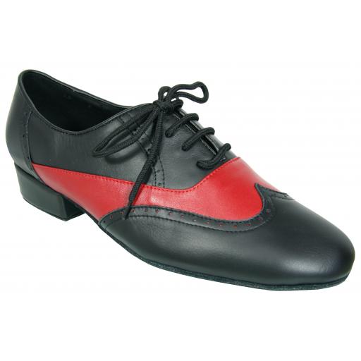 BUENOS AIRES - BLACK/RED leather