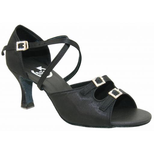 TRUDI - BLACK 2.5" or 3" heel