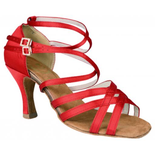 CHLOE - RED 3" OR 2.25" heel