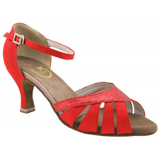 DAVINA - RED 2.25" or 3" heel