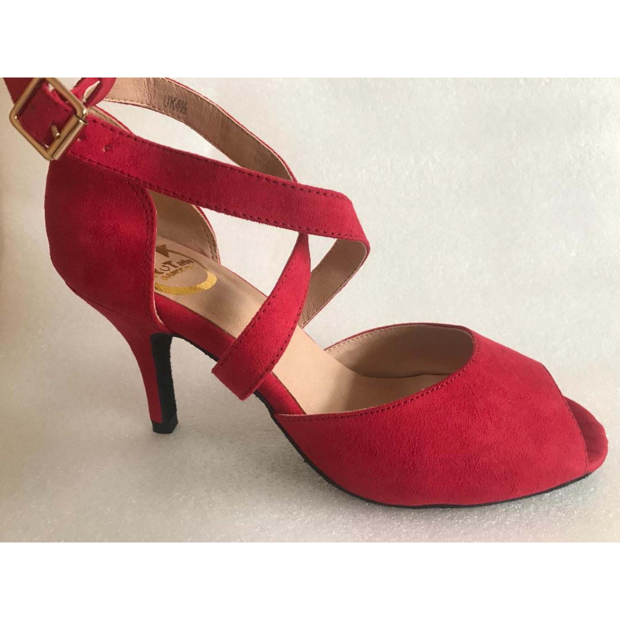 CLAIRE Ladies dancing shoes Red RoTate Dance Shoes UK